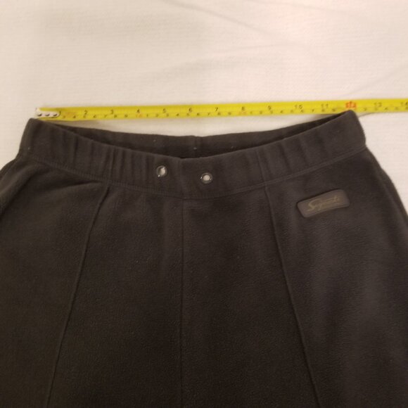 Dark Grey Fleece Sweatpants Track Pants Joggers Warm Small Wide Leg Seg'ments - Picture 9 of 11